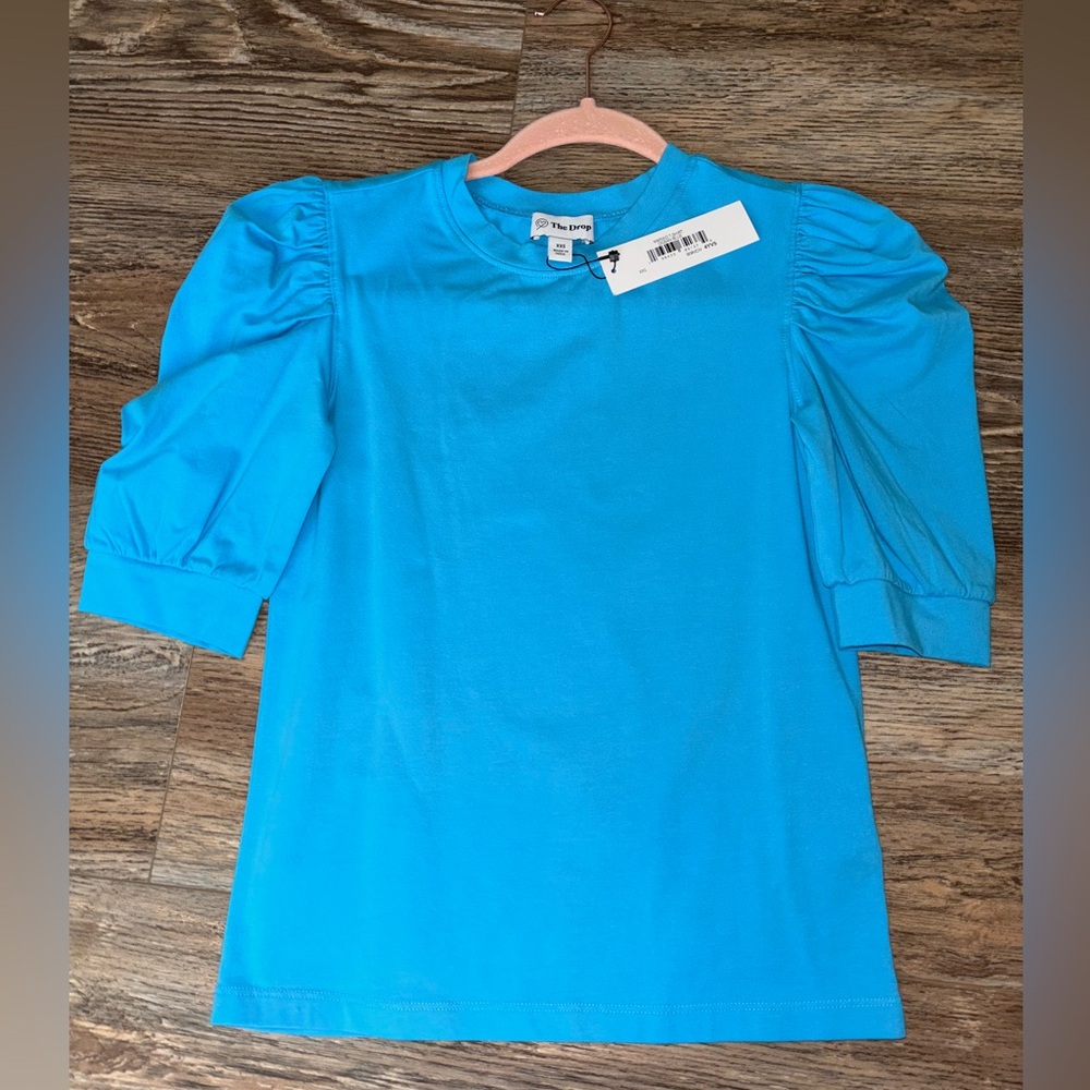 Turquoise Blue Puff Sleeve Top✨💙 size XXS